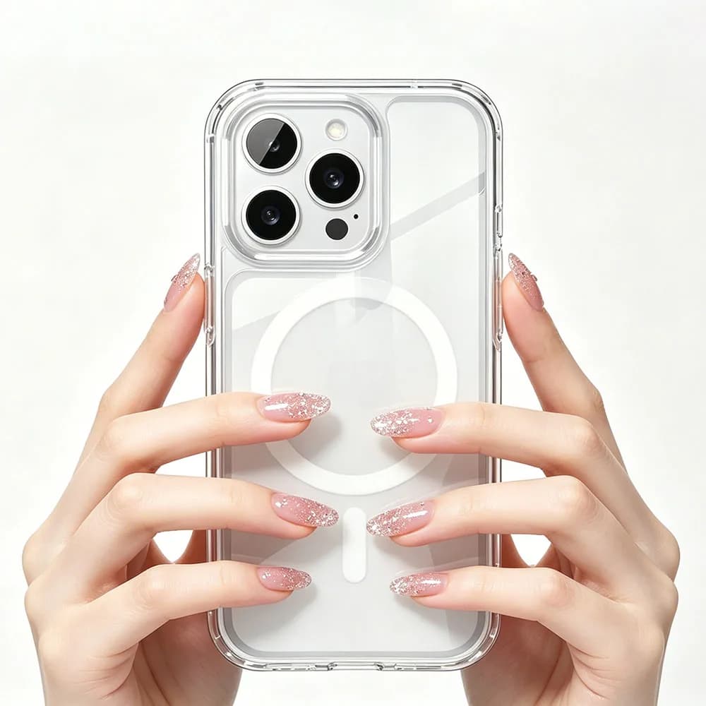 Custodia Magnetica Antiurto per MagSafe per iPhone 17 Air 17E 16 16E 15 14 Plus 13 12 Pro Max, Cover Ibrida Rigida con Protezione Fotocamera e Guscio Morbido