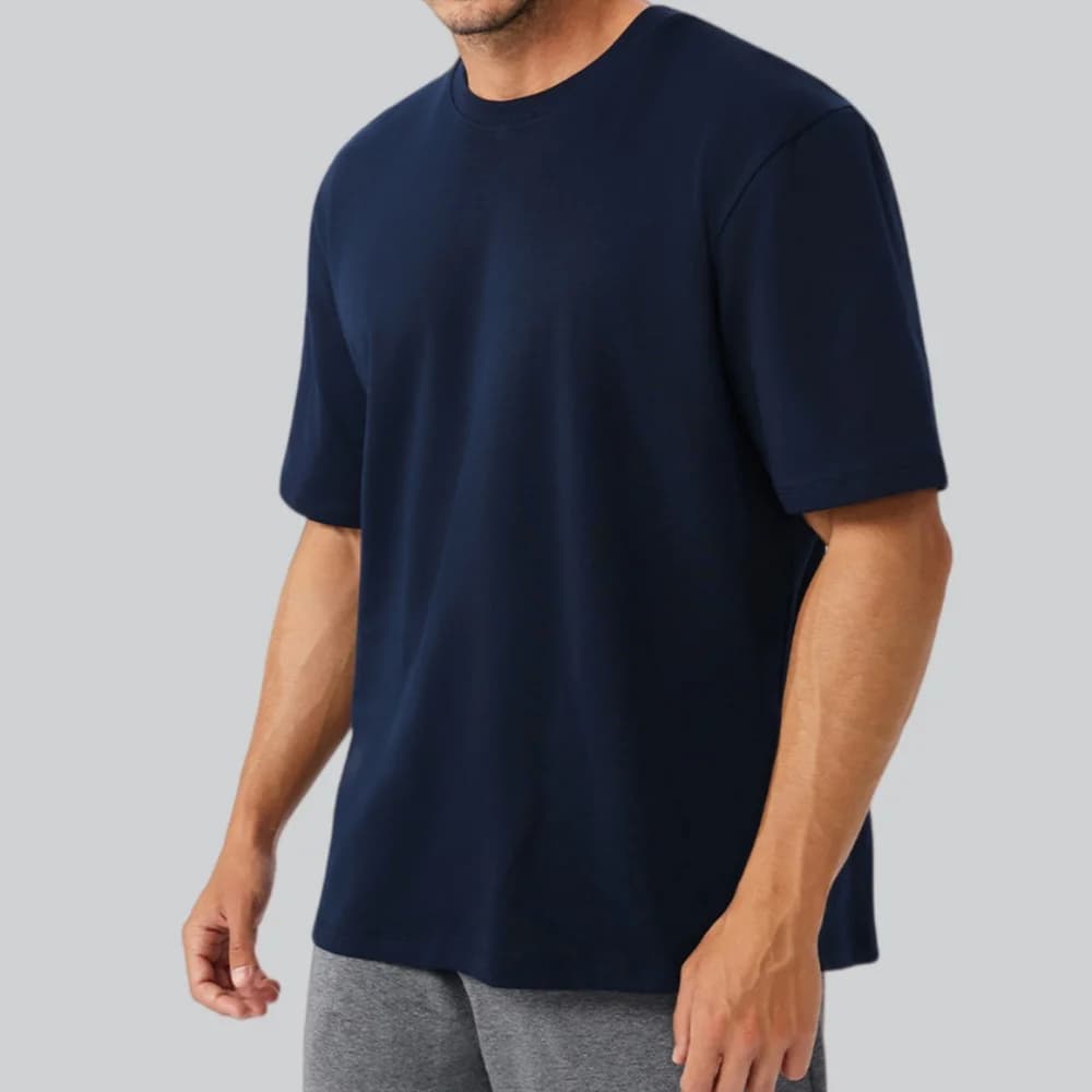 T-shirt estiva da uomo ad asciugatura rapida, traspirante, girocollo, a maniche corte, per palestra, corsa, allenamento, fitness, sportiva, vestibilità ampia