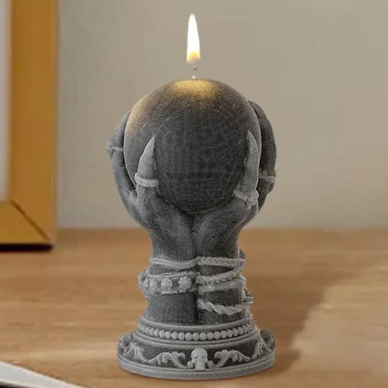 Witch Hand Candle Mold Halloween Ghost Hand Candle Silicone Mold Creative Wax & Soapbar Moulds Resin Casting 3D Hand Design