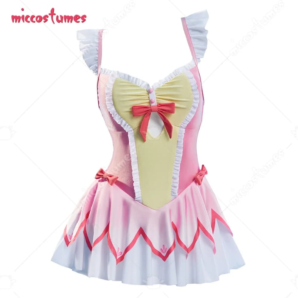 Costume da bagno intero da donna Haikyuu, stile anime, costume da bagno rosa, cosplay.