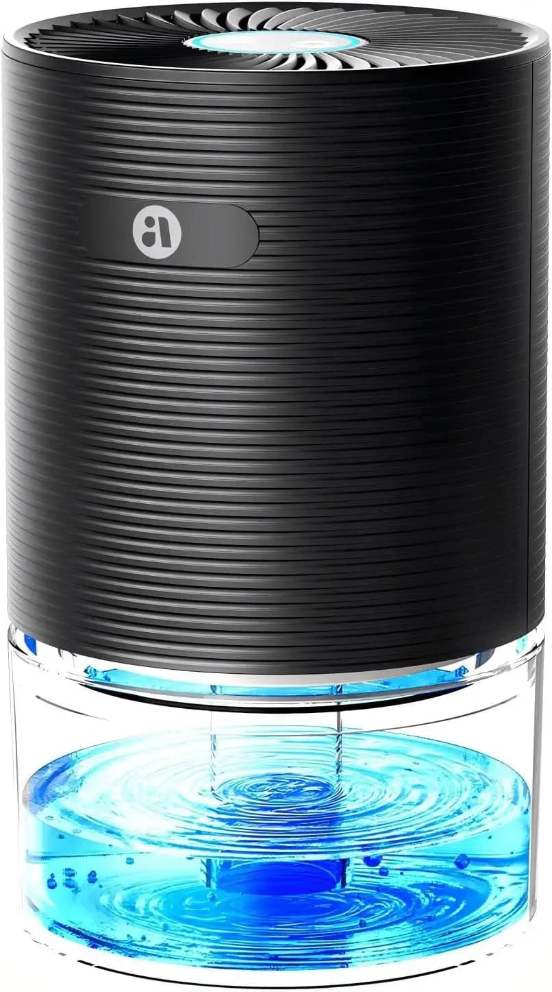 Deumidificatore silenzioso da 25 once con spegnimento automatico per camera da letto, bagno, armadio, ufficio, camper - Risparmio energetico fino a 285 piedi quadrati