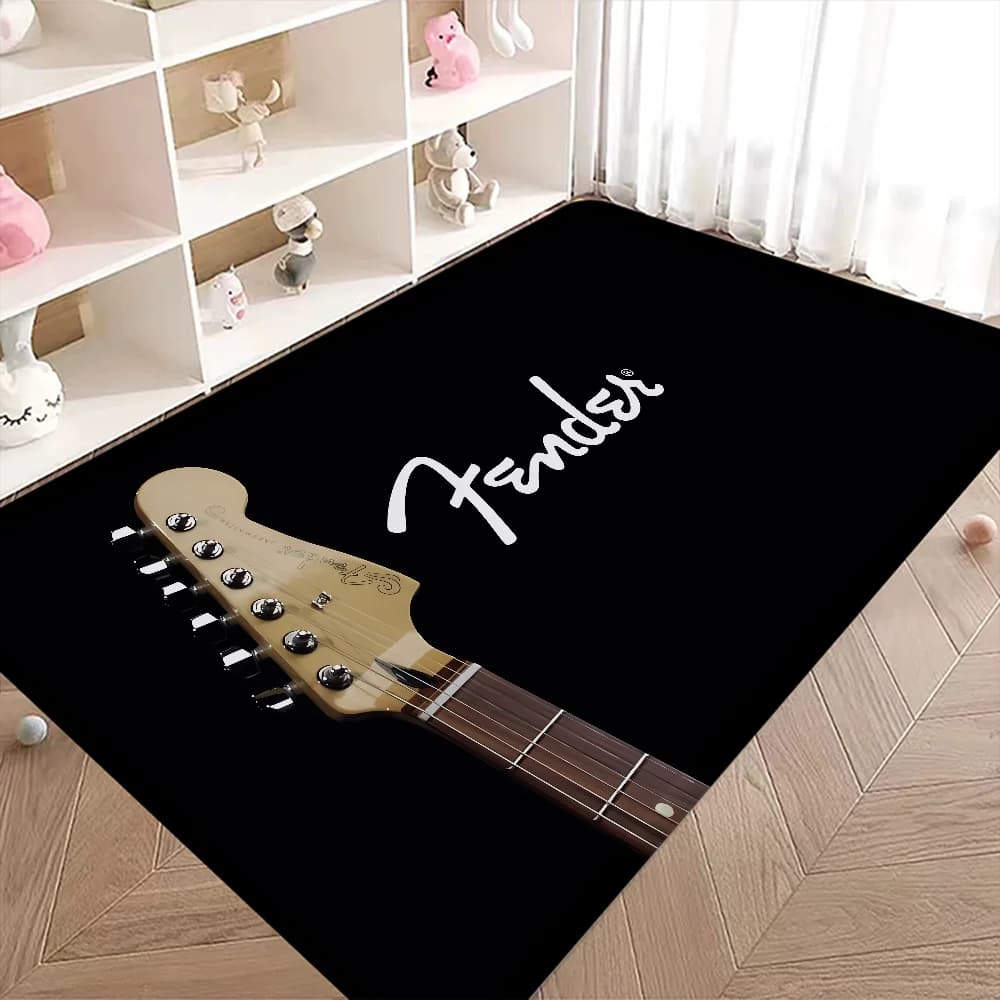 F-Fender tappetino per chitarra tappetino antiscivolo per lavanderia decorazione per bucato balcone tappetini da comodino per soggiorno per bambini