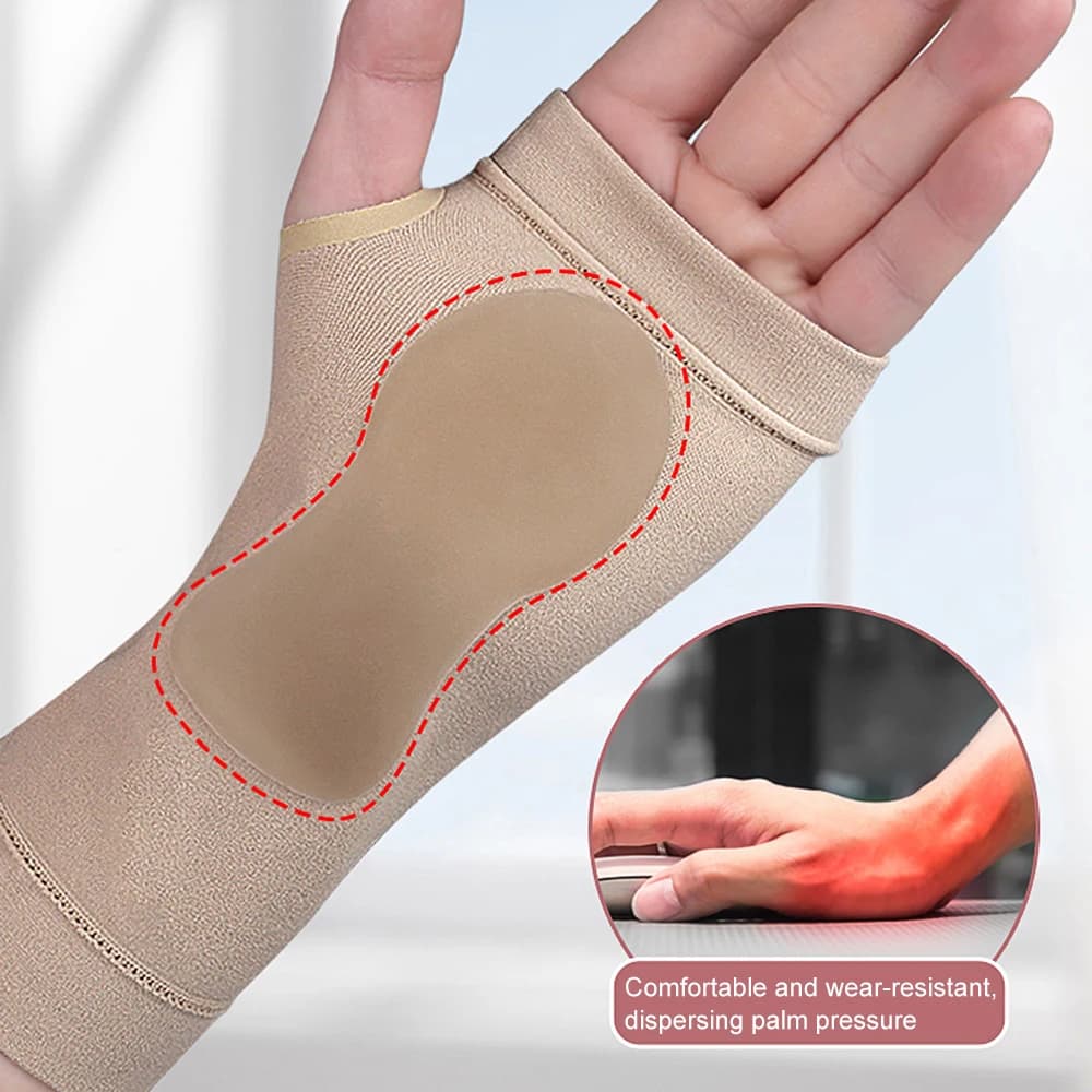 Manicotto di compressione per polso, supporto per polso per tutore per mano per tunnel carpale, tutore per polso per tendinite, maniche di compressione traspiranti
