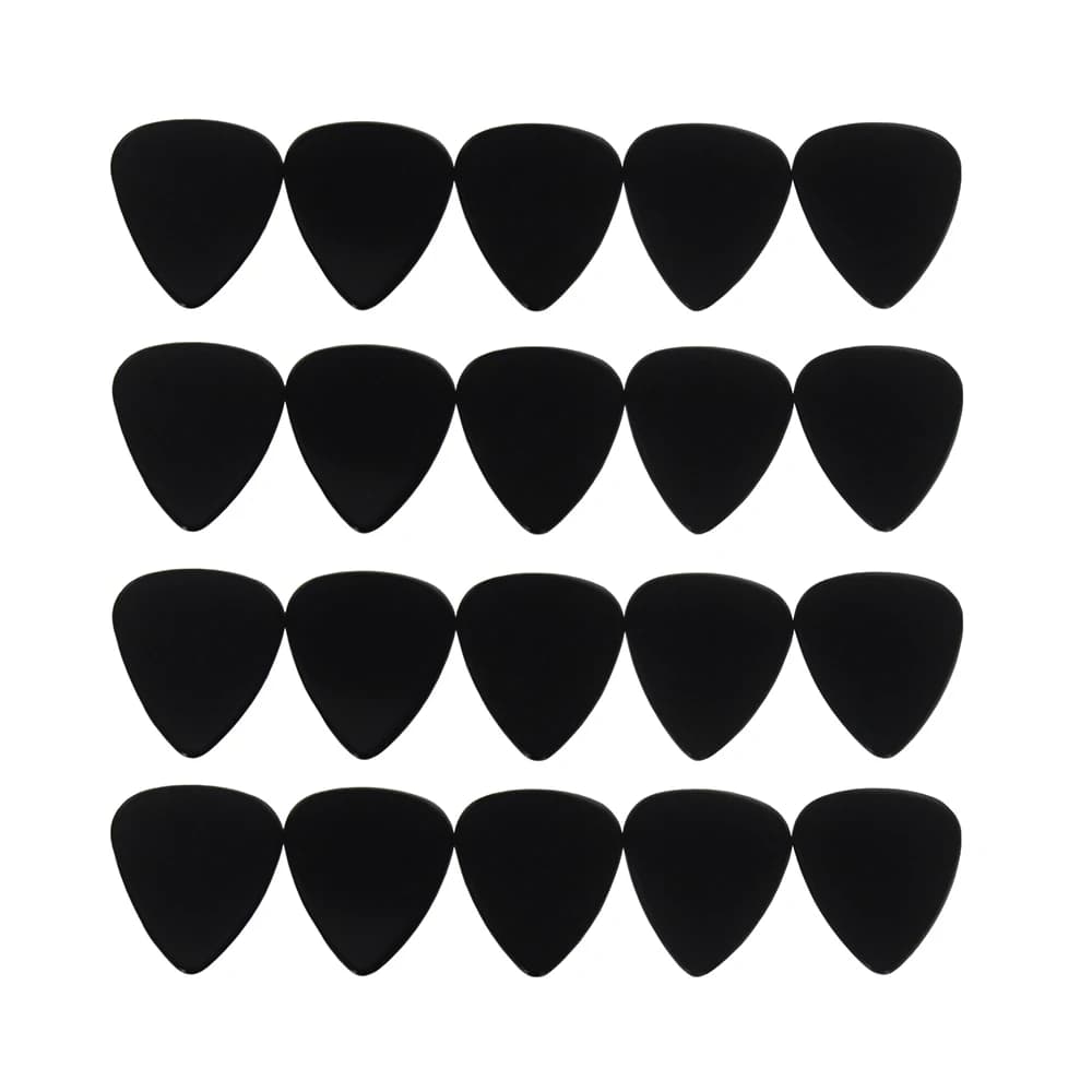 100pcs/lot Solid Black Celluloid Guitar Picks Standard Plectra 0.71mm 0.96mm