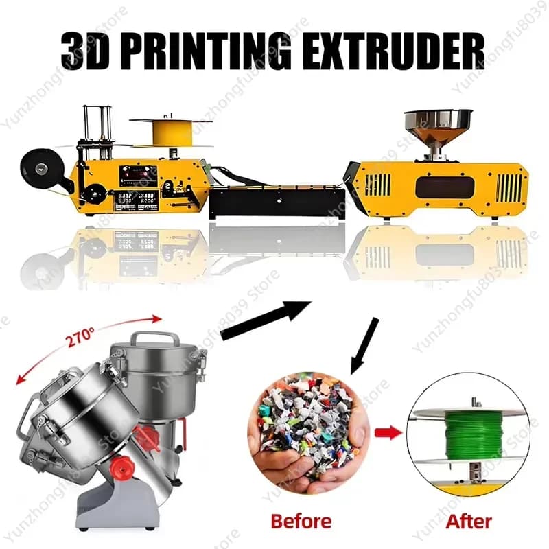 for Desktop Extruder 3D Printing Filament Maker Automatic Wire Diameter 1.75mm 3mm for PLA PETG PA ABS PC PP