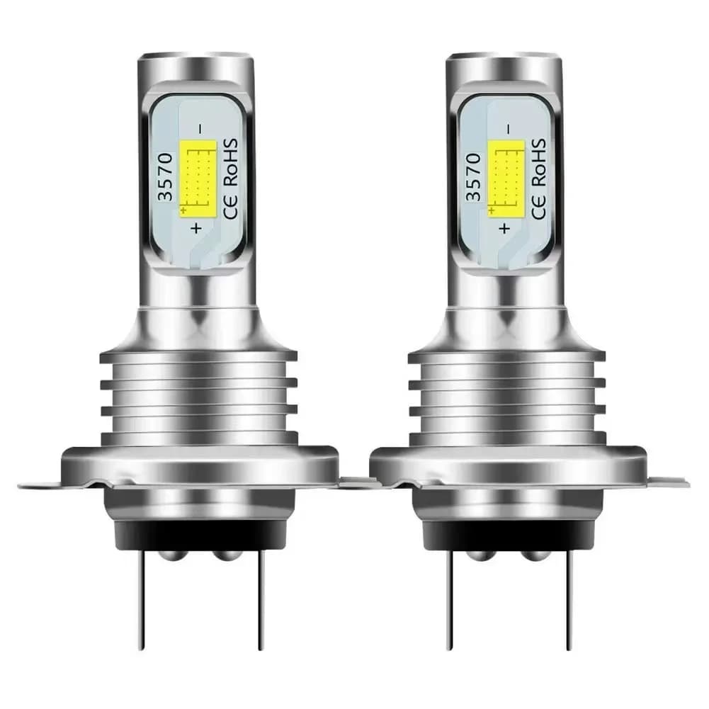 Kit fari LED H7 da 2/4 pezzi, lampadine combinate a fascio alto e anabbagliante bianco super luminoso 6000K per auto
