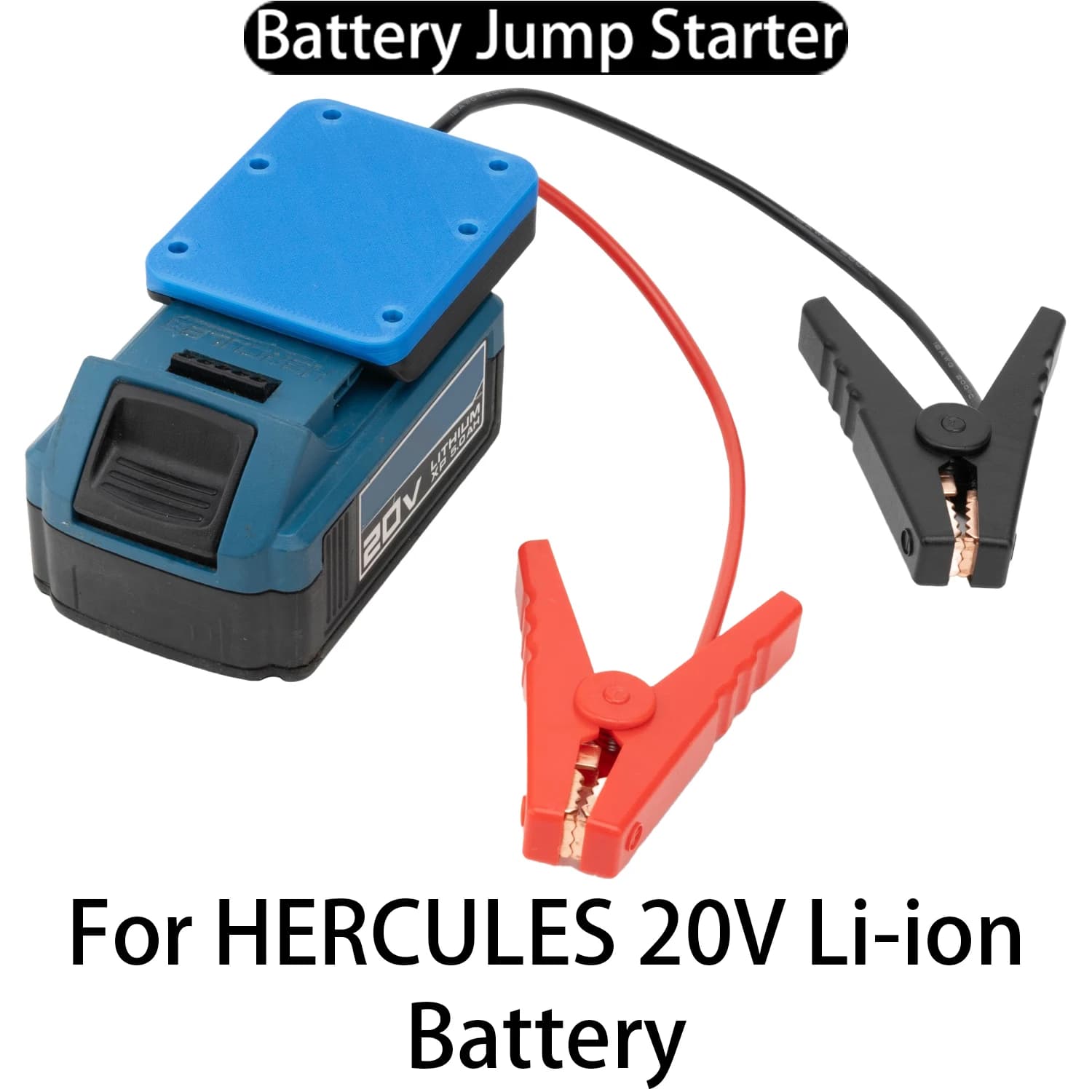 Avviatore di Emergenza Portatile per Auto, Dispositivo di Avviamento per Batterie Hercules 20V Li-ion, Accessorio per Utensili, Dispositivo di Accensione per Auto