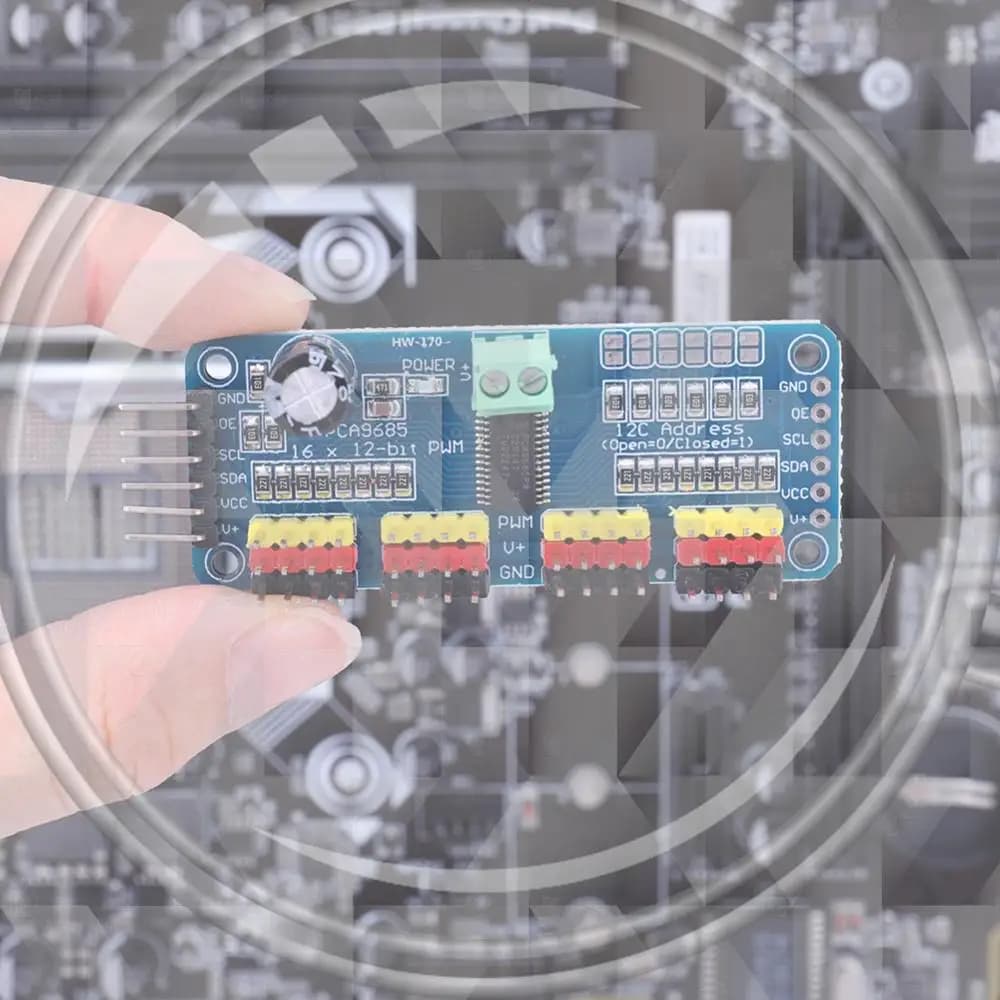 PCA9685 PWM Servo Motor Board Module IIC Interface 16 Channel 12-Bit PWM Servo Motor Driver Board Controller for Arduino Robot