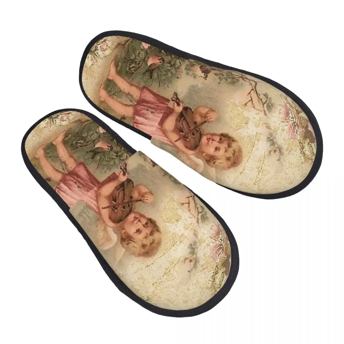 Pantofole in memory foam da donna, comode e calde pantofole vintage Angel House