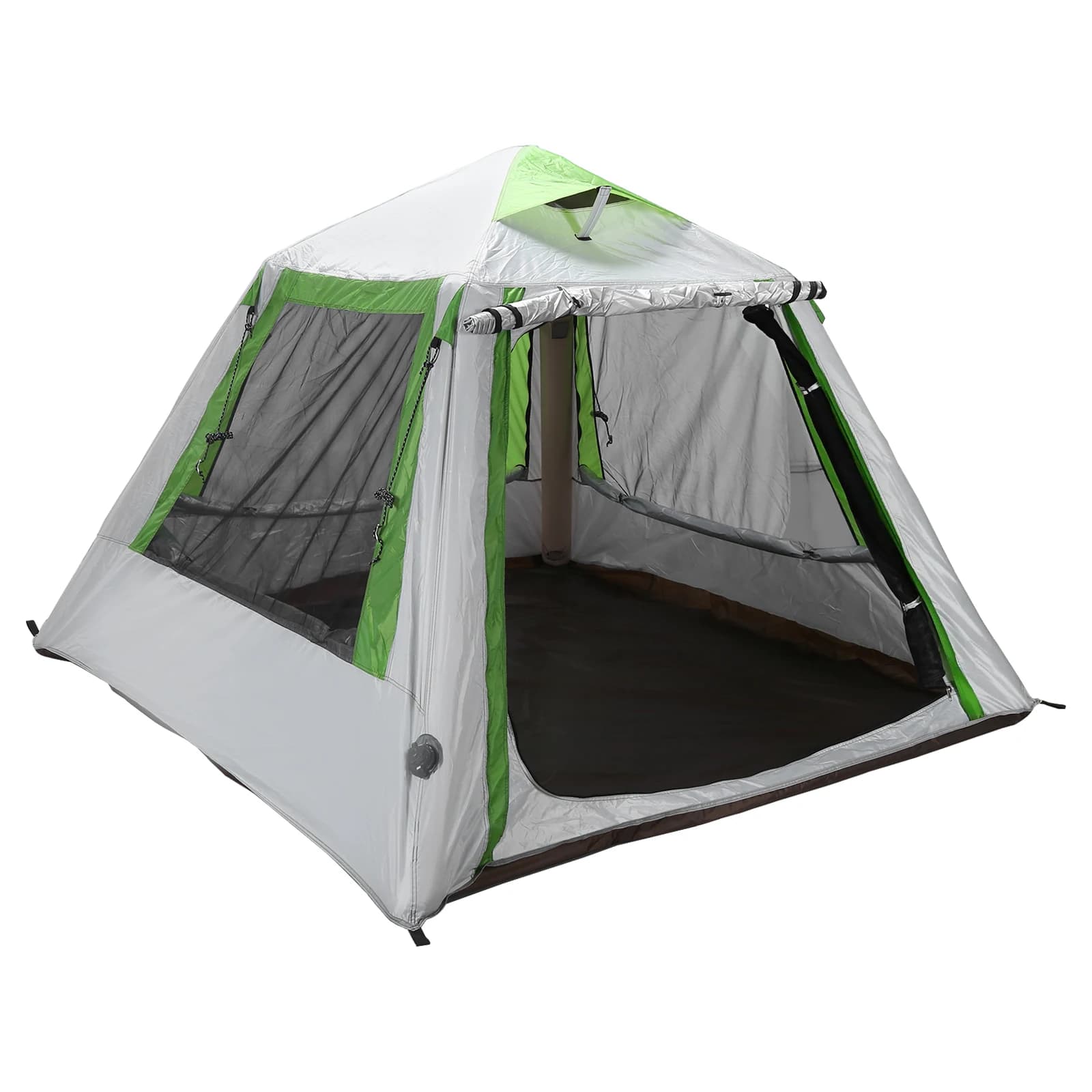 Tenda da campeggio e trekking per 2-3 persone, facile da montare, tenda gonfiabile in Oxford impermeabile con finestre in rete per backpacking ed escursioni