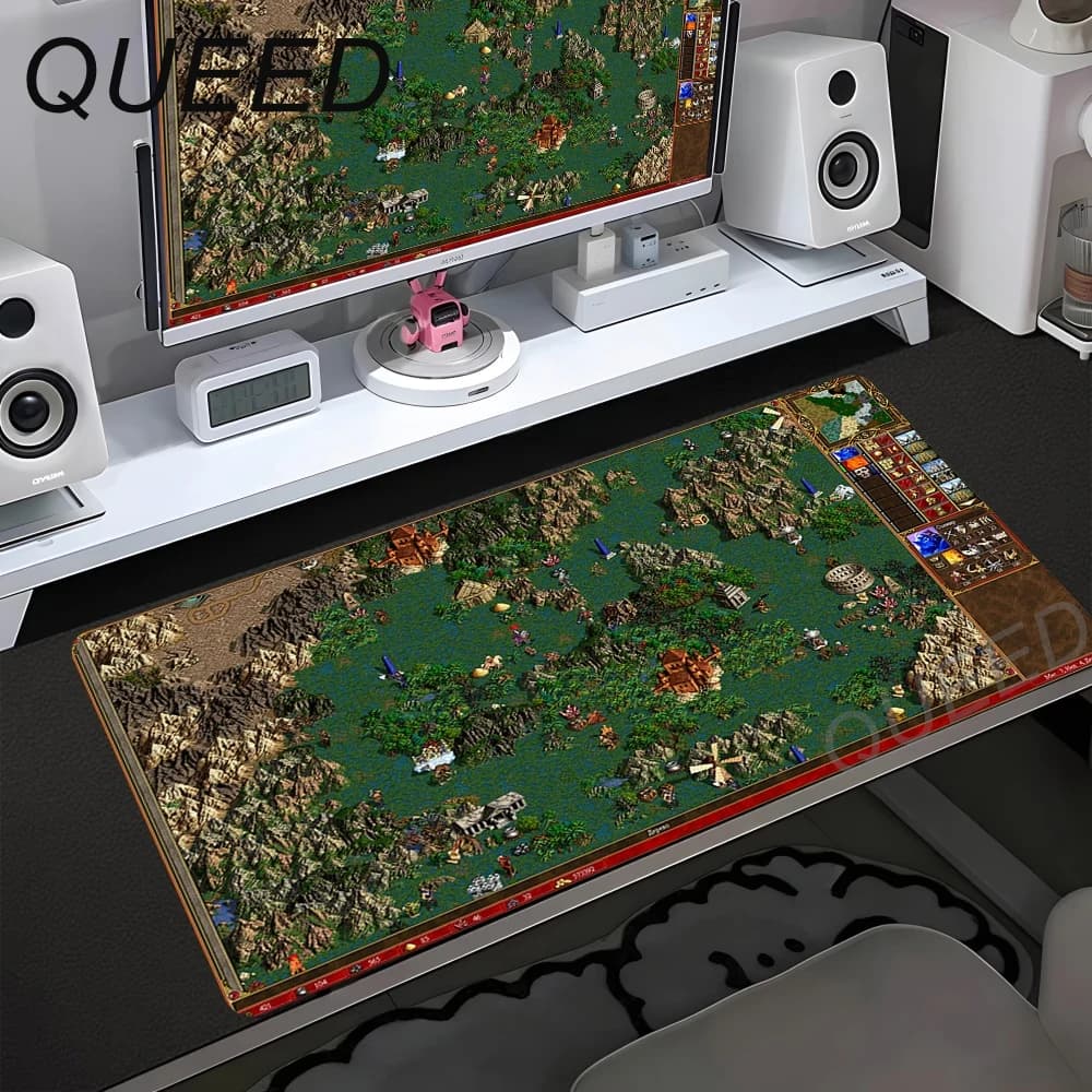 Heroes of Might and Magic 3 Tappetini per PC Gamer, Accessori per Computer, Tappetino per Mouse, Tappeto da Gaming, Tappetino per Tastiera Laptop, Tappetino da Scrivania Grande, Tappetini per Mouse
