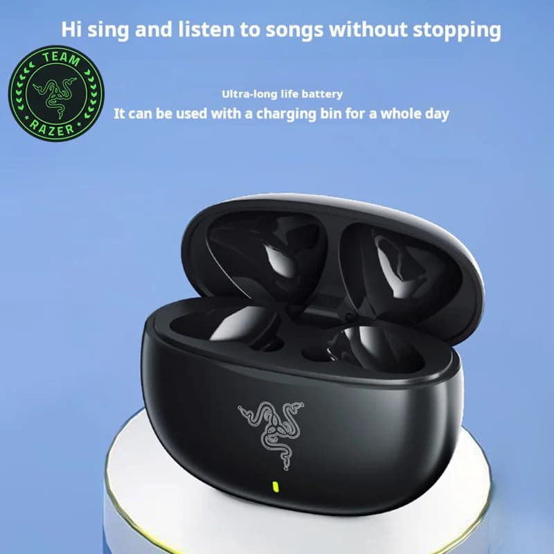 Auricolari Bluetooth wireless Razer TWS Auricolari in-ear per fitness per iPhone Samsung Xiaomi Cuffie da gioco con microfono