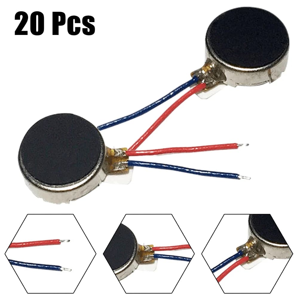 20 pcs 1027 Phone 3.0 V DC Vibration Motor In Miniature Bottone Vibration Motor Plate For Drum Electric Toothbrush