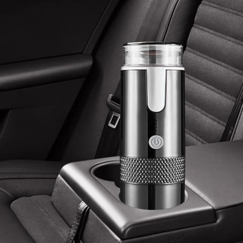 Portable Coffee Maker Portable Wireless Electric Coffee Machine Capsule Coffee Powder Dual Purpose Bright Black