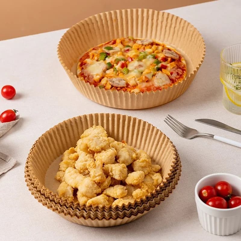 Air frying paper, 100 pcs disposable parchment paper, air frying paper, microwave oven paper