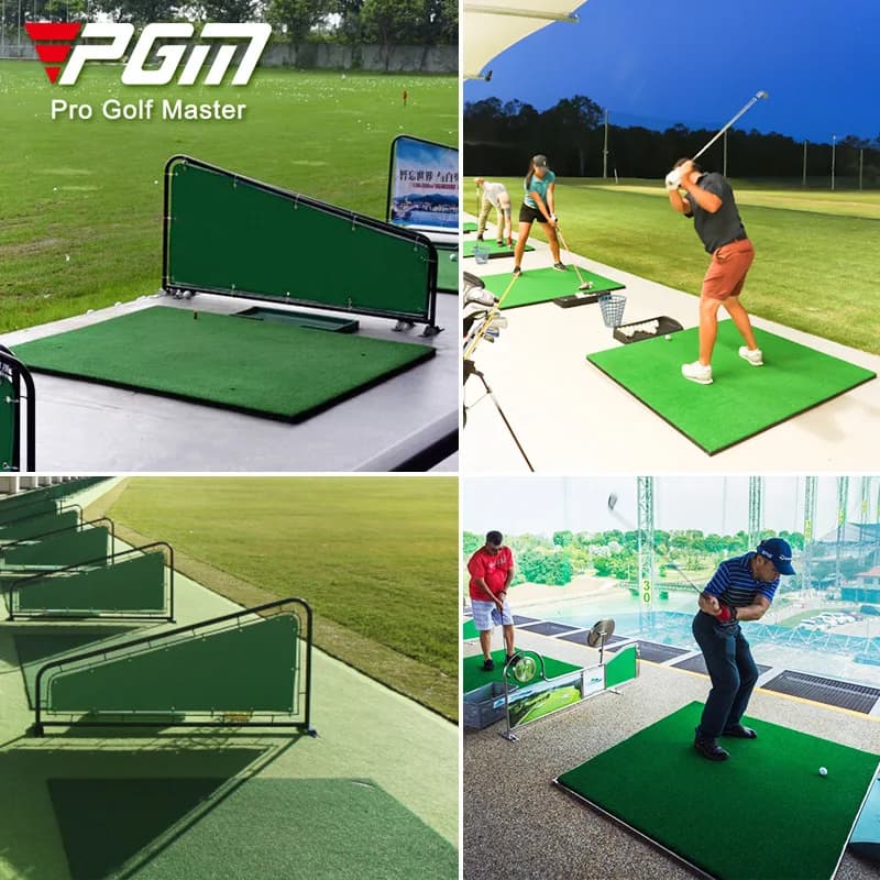DJD036 PGM Golf Grass Strike Pad Thickened Grass Cutting Rod Practice Swing Trainer Home Ball Mat