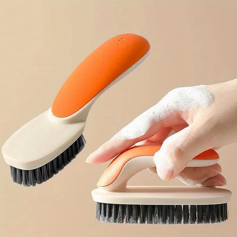 Scrubbing Brush Hard Bristle Laundry Clothes Shoes Scrub Brush Portable Plastic Hands Cleaning Brush for Kitchen Bathroom
