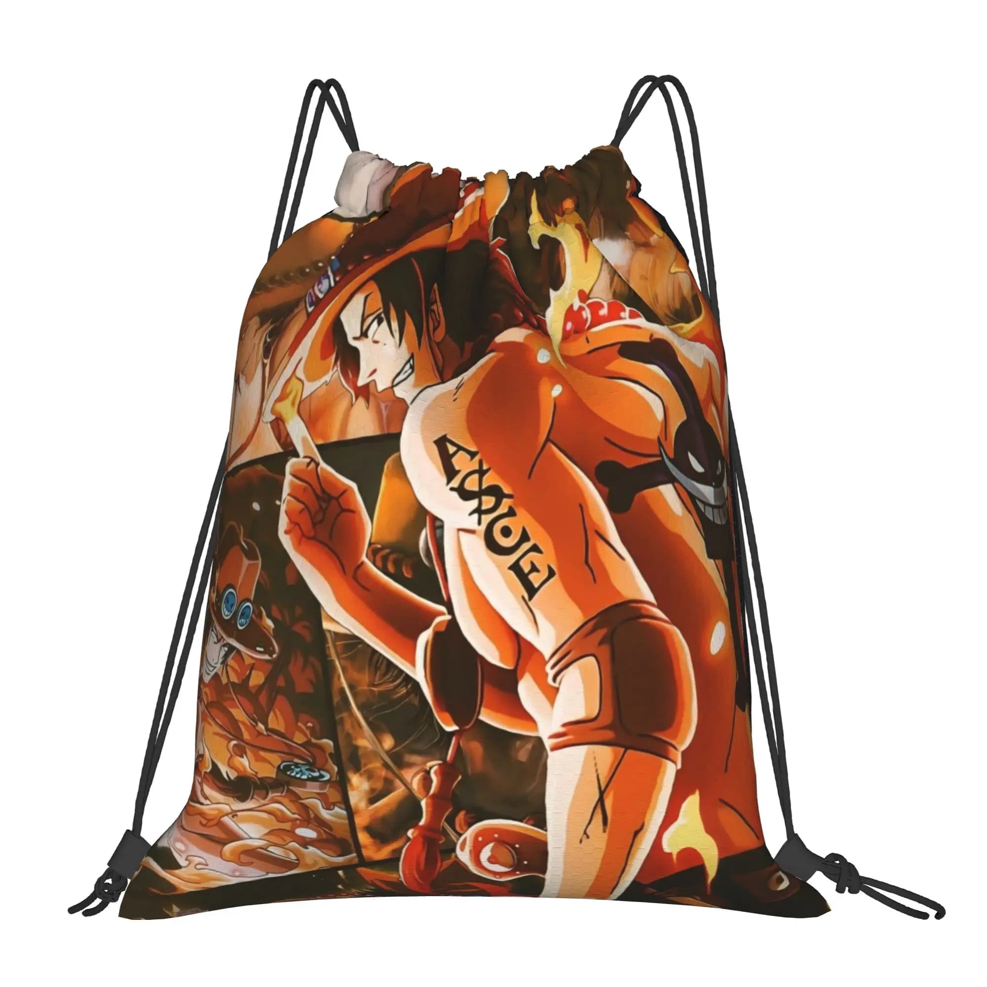 Sacche con coulisse Ace One Piece, Zaino portaoggetti da escursionismo, Borsa porta scarpe per la scuola