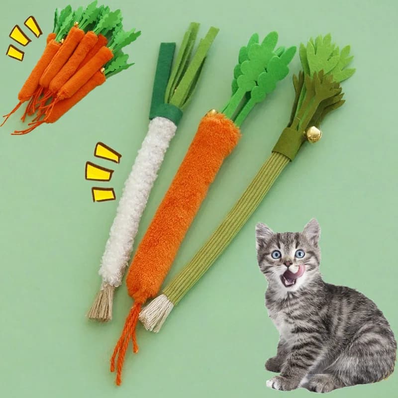 1 Set Giocattolo da masticare per gatti con campana Resistente ai morsi Giocattolo interattivo per la pulizia dei denti del gattino Teaser per gatti Giocattolo sonoro per addestramento Forniture per animali domestici