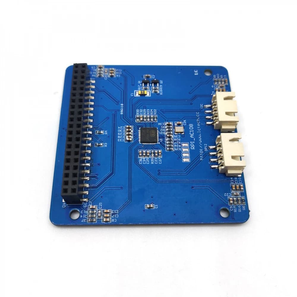 ReSpeaker 4 Microphone Array Module for Raspberry Pi, AC108 Audio Decoder, APA102 LED, I2S/I2C, Vocal Recognition for Pi Zero/2B/3 B+
