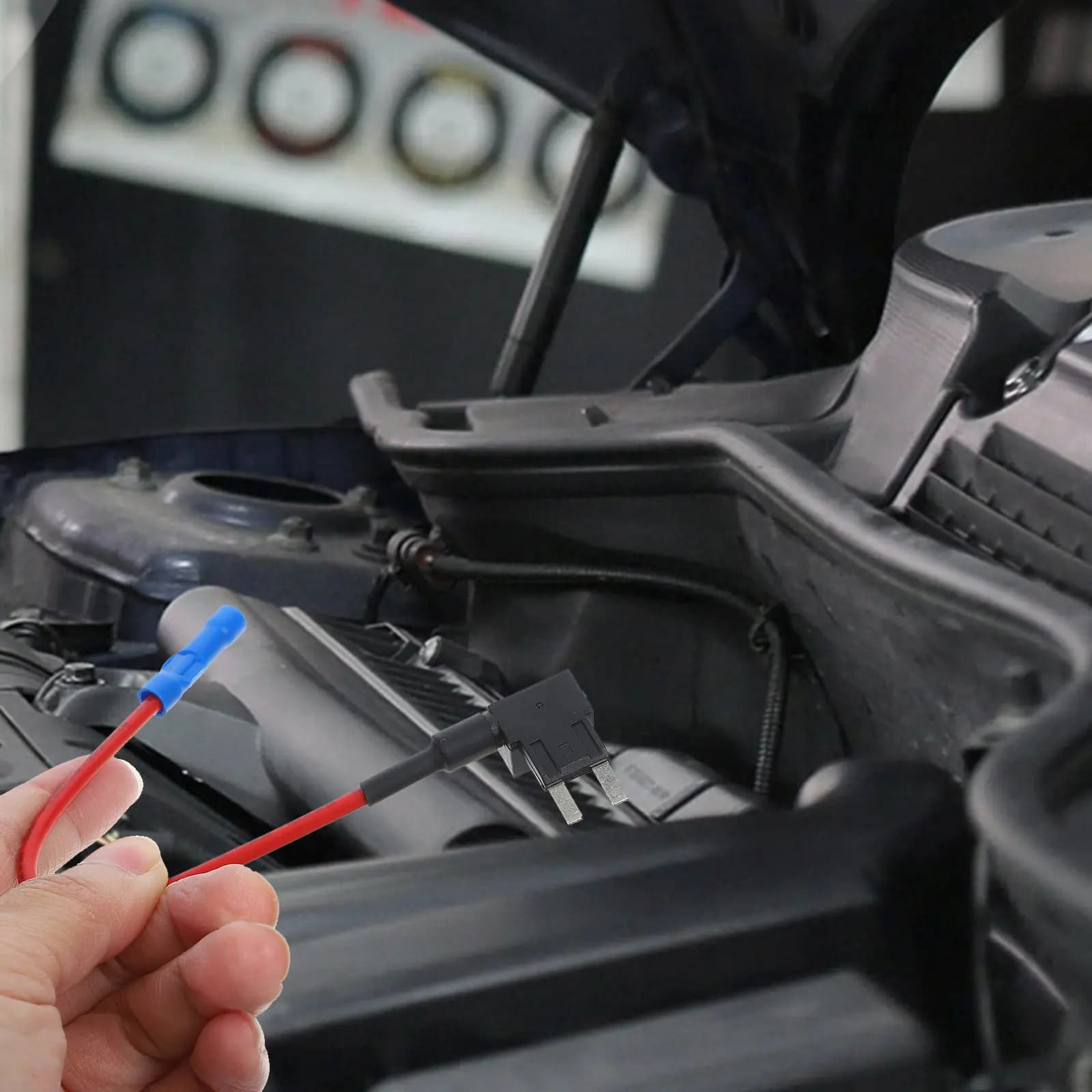 Set di 8 Adattatori per Fusibili Auto, Portafusibili in Linea per Protezione Cablaggio Dash Cam, Universali con Connettore Standard
