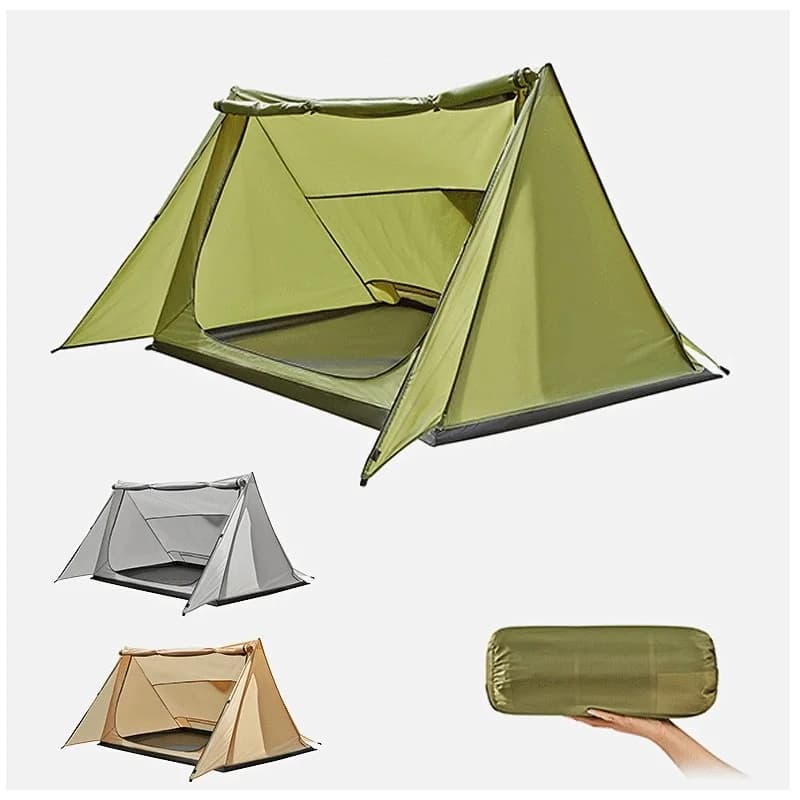 Outdoor ultralight camping tent (no pole) Sun tent for 2 people