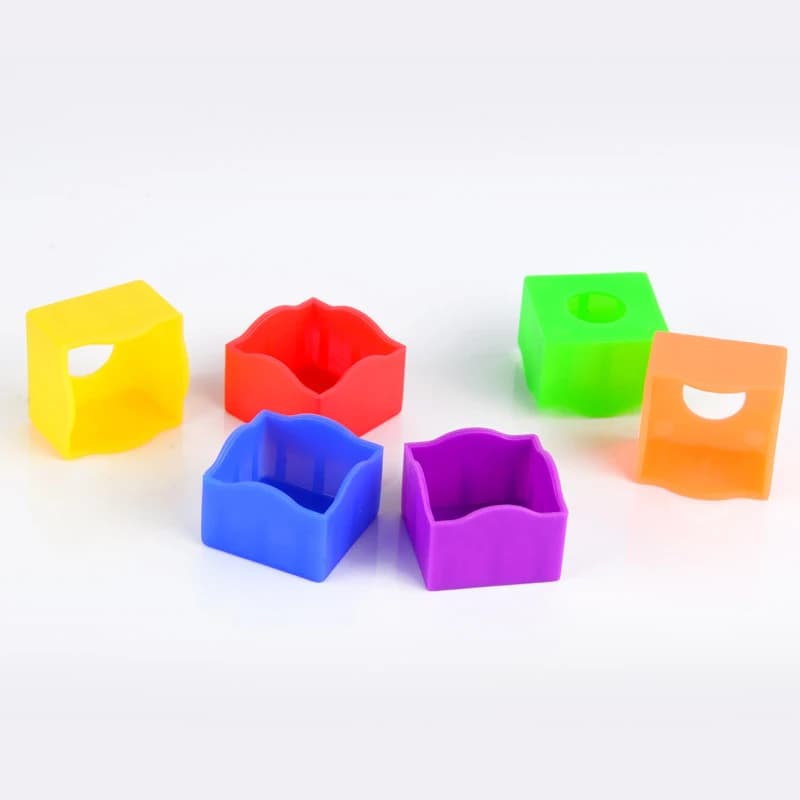 Hot Sale 10Pcs Snooker Protective Covers Plastic Snooker Cue Rub Chalk Clamps Square Professional Durable Billiard Accessories
