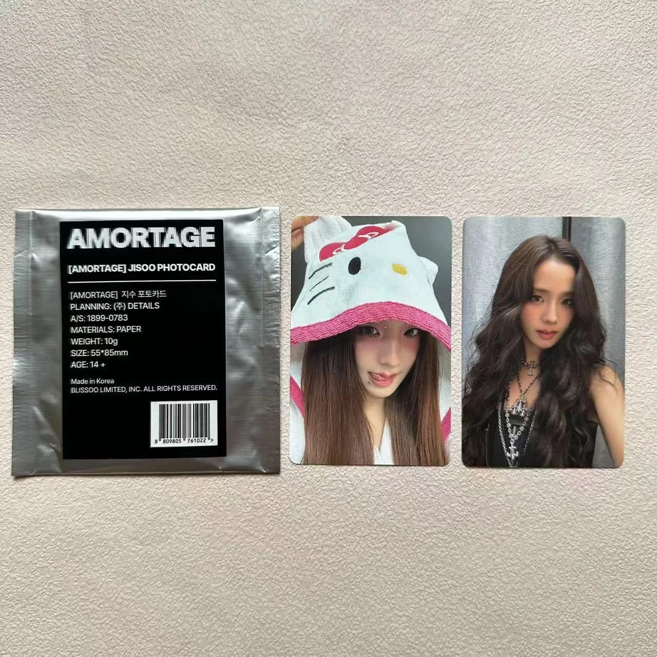 Jisoo Quick Flash Offline Random Card Nuova Sigillata Chulo2 Solo Cute Pink Girl Heart Festival Greeting Card Stile Coreano
