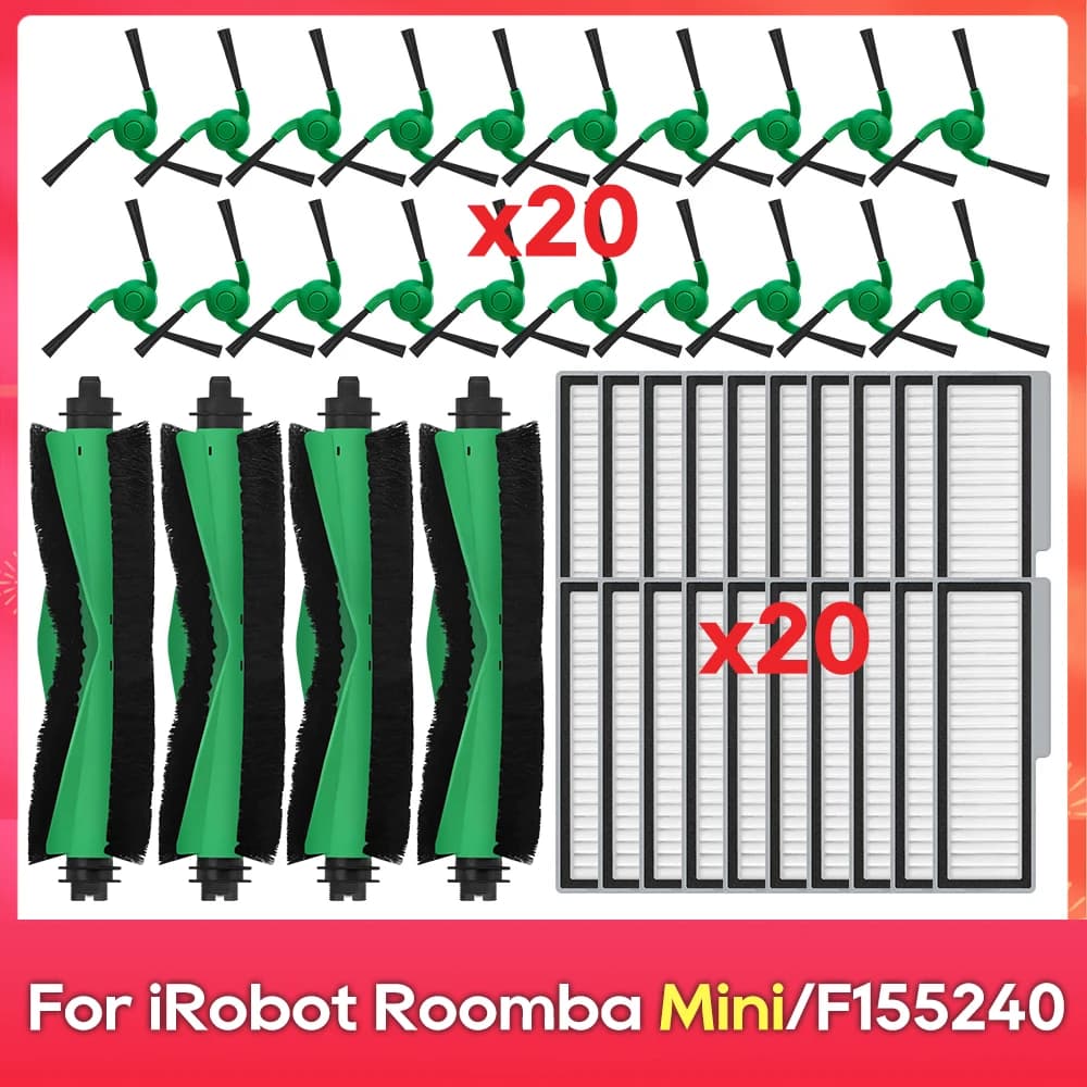 Compatible For ( iRobot Roomba Mini / F155240 ) Main Side Brush Filter Accessories Robot Vacuum Cleaner Replacement