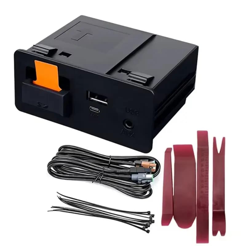 USB Hub K Adapter for Carplay Android Auto Wired Type-C, compatible with Mazda 2 3 6 CX3 CX5 CX8 CX9 MX5 TK78669U0C, for retrofit P2.1, durable and durable.