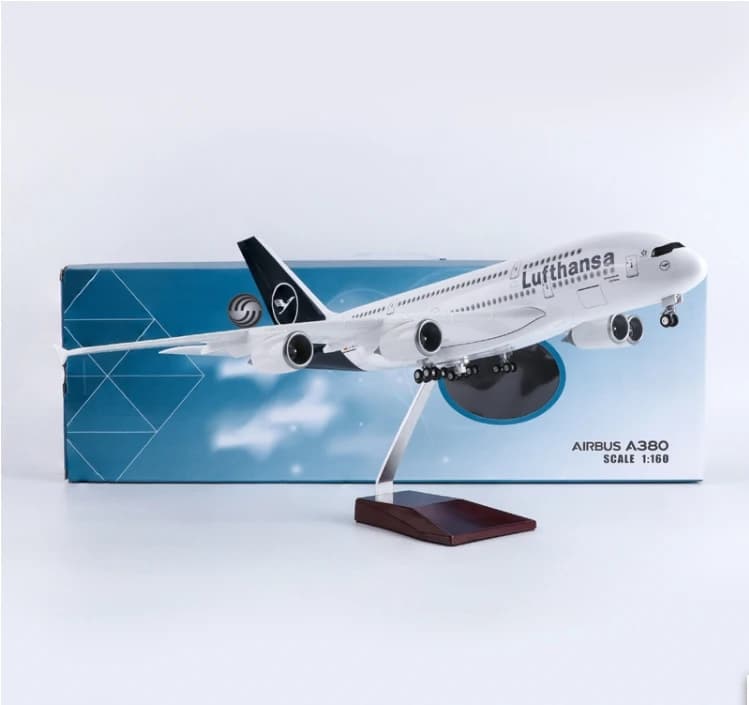 Nuovo Lufthansa Modello Aereo Airbus 380 A380 Modello di Aereo Scala 1/160 Aerei Per Bambini Giocattoli Giochi Aereo In Resina Diecast Aerei