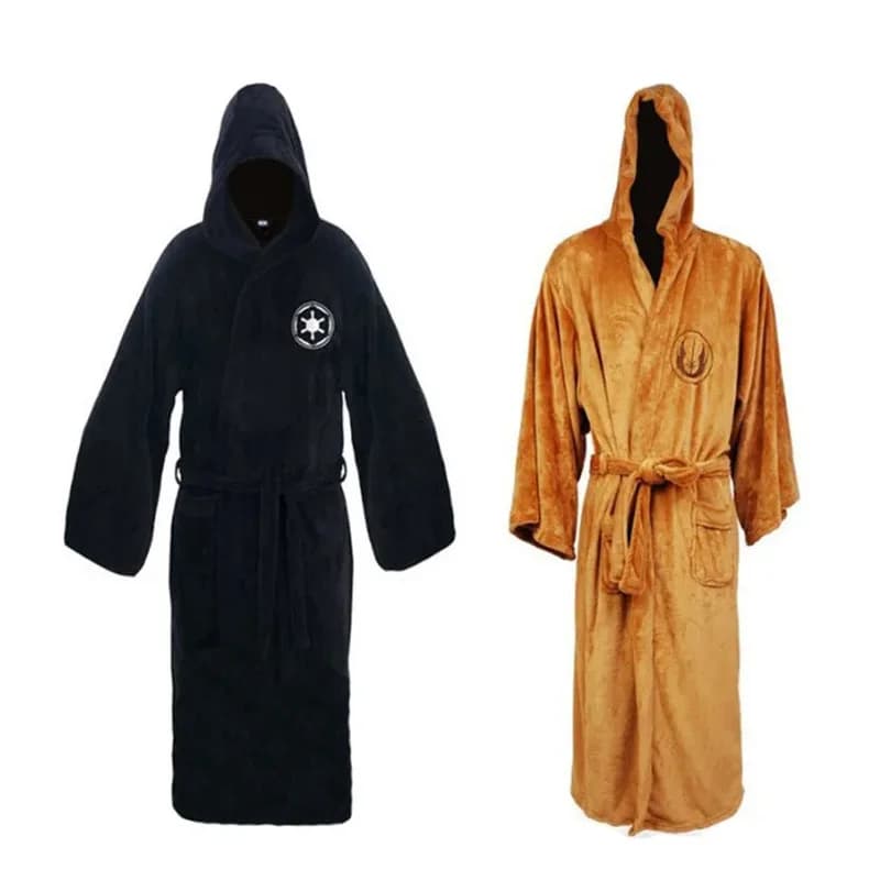 25COSJedi Knight Cosplay Costume Pigiama Winter Lovers Bathrobe Kigurumi Flannel Unisex Clothing for Adult Halloween Punches