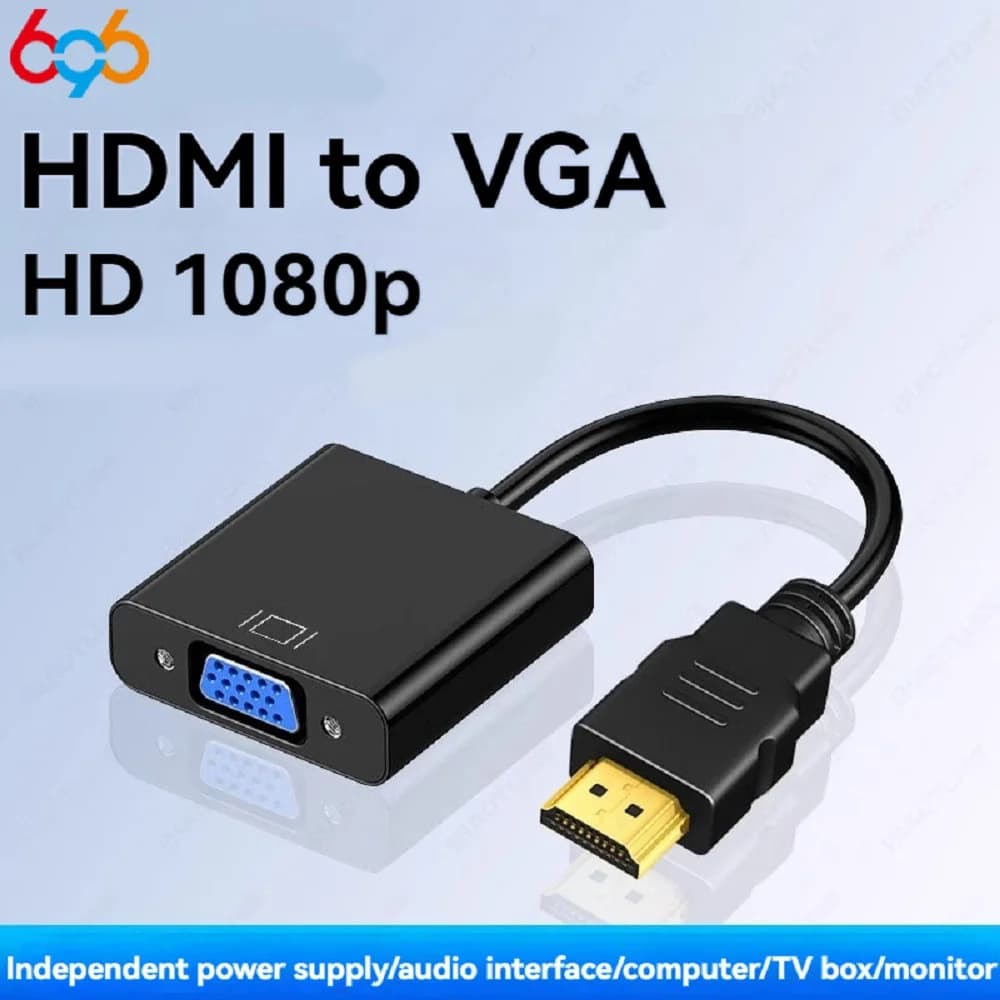 Adattatore HDMI VGA HD 1080P HDMI maschio a VGA femmina convertitore analogico digitale per tablet laptop PC TV proiettore adattatore da HDMI a VGA