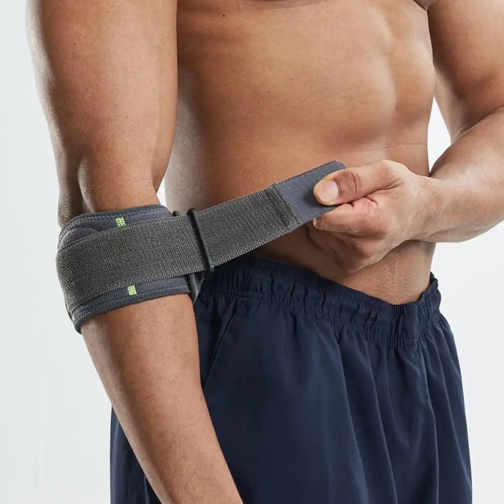 Fascia per Gomito per Tennis, Badminton e Golf, Supporto per Avambraccio, Fascia Compressiva per Gomito, Cuscinetto Compressivo, Tutore per Gomito per Alleviare il Dolore