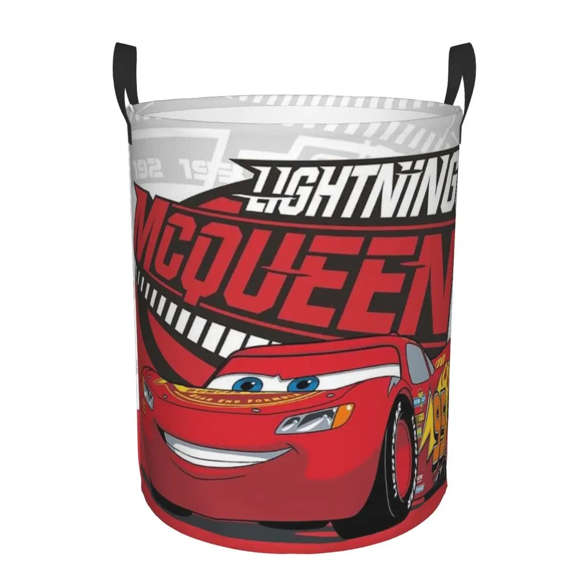 Personalized Lightning Mcqueen basket for children's toys bag for children