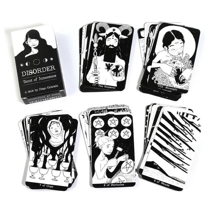 78 carte Edizione inglese Divinazione Tarocchi Disordine Tarocchi dell'innocenza Carte Oracle Gioco da tavolo Carte da gioco per il tempo libero