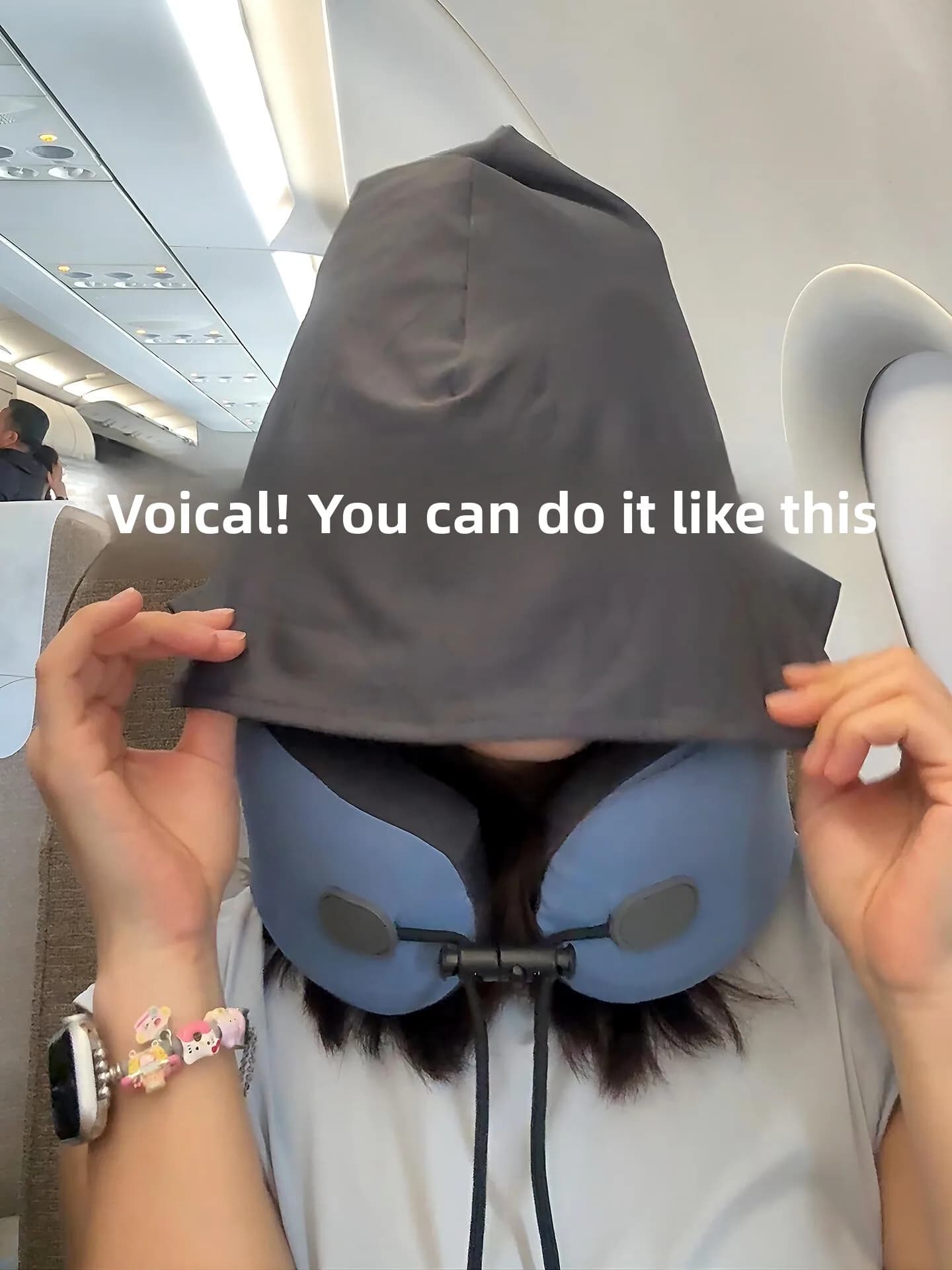 Cuscino da Viaggio a Forma di U in Memory Foam, Supporto per Testa, Ideale per Lunghi Viaggi in Aereo, Uso Speciale, Comodo e Traspirante...
