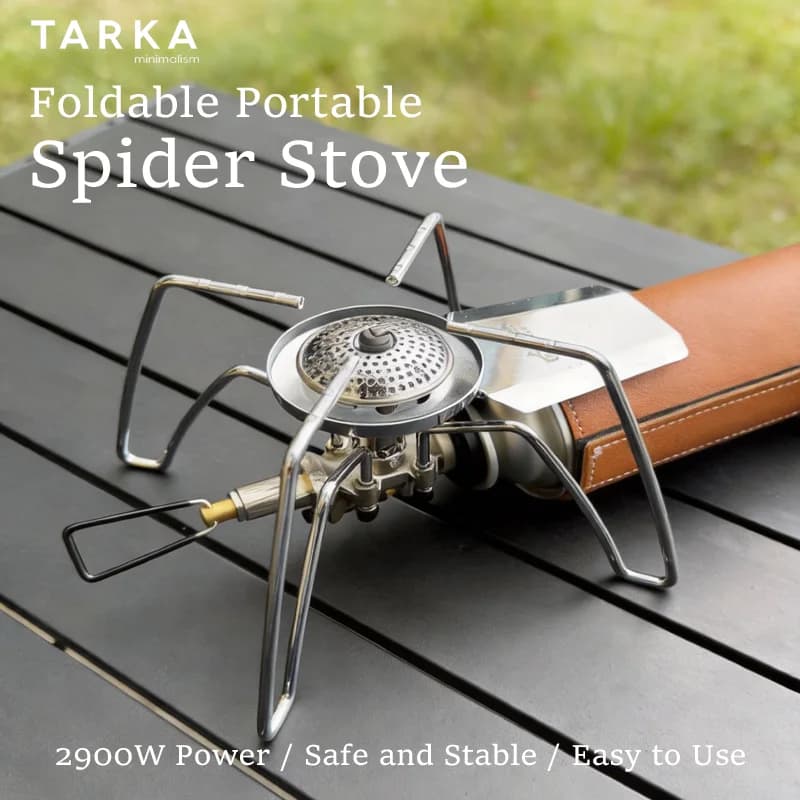 Foldable Portable Stove from Exterior, Safe and Stable Gas Stove, Suitable for Pots and Panels, Camping Stove