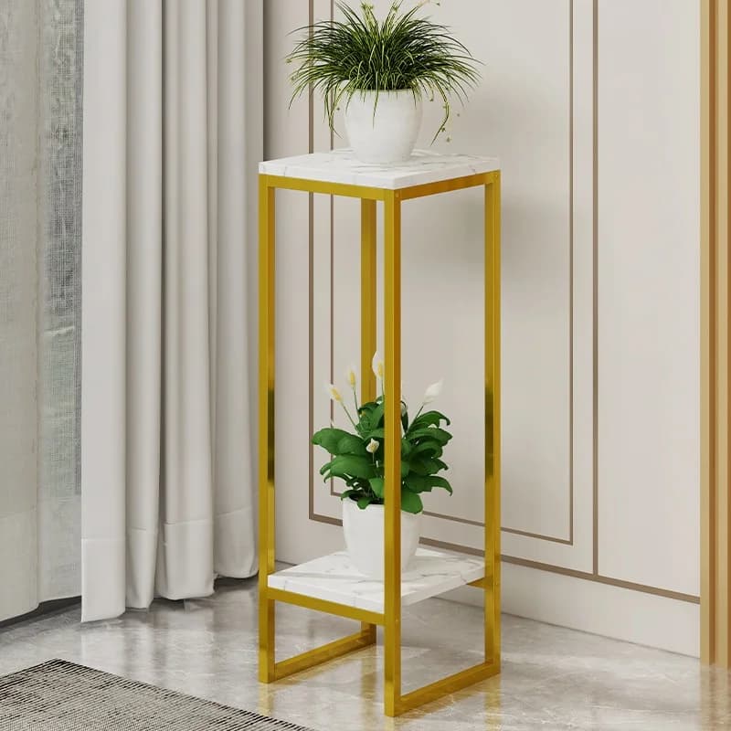 Luce di lusso moderna in legno metallo per interni casa soggiorno multistrato dal pavimento al soffitto balcone pianta verde vaso di fiori scaffale