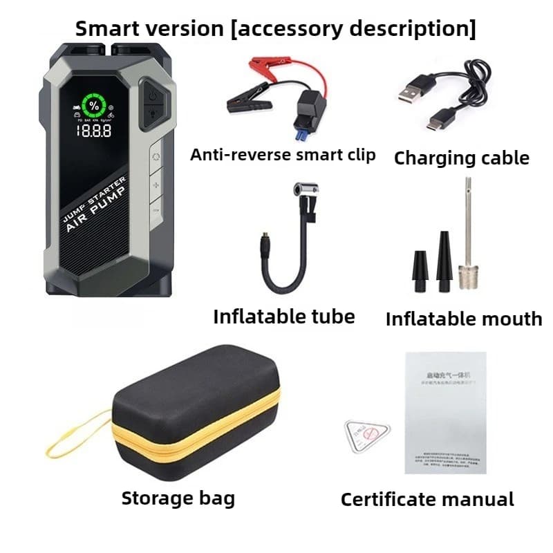 Accumulatori e caricabatterie di riserva 8000mah 12V Batteria per auto Avviatore di emergenza Caricatore portatile Booster per auto Dispositivo di avviamento automatico