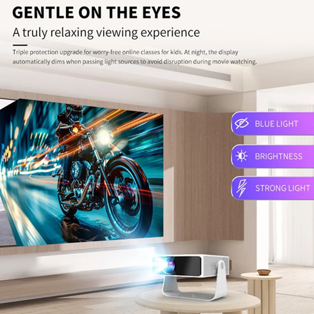 Proiettore Portatile AS62 Mini 4K Video HD Screen Mirroring Android WiFi 1080P Home Theater Video Beam Projector EU PLUG
