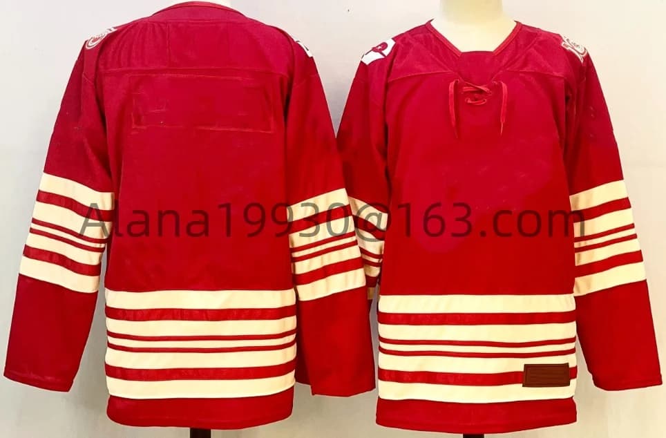 Maglia cucita nuovo stile personalizzato RAYMOND SEIDER DEBRINCAT TARASENKO DATSYUK HOWE RAYMOND YZERMAN Maglie rosse