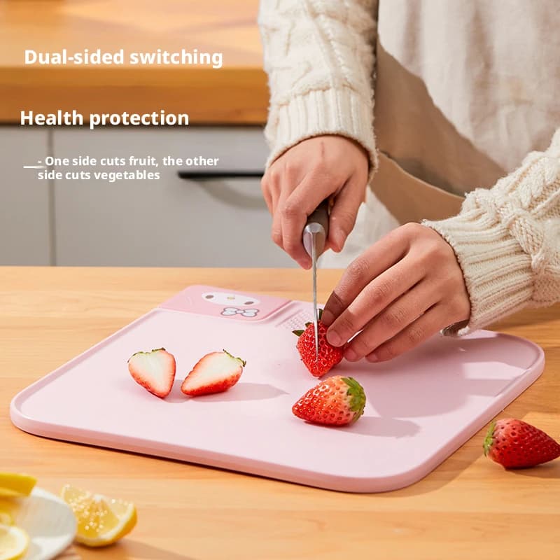 Hello Kitty Cutting Board, with Grating Area, Non-Slip Design, Ideal for Cutting and Preparing Fruits and Vegetables