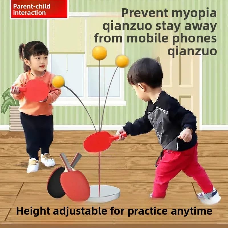 Macchina da allenamento professionale per ping pong per bambini, con asse morbido e resistente, per pratica individuale a casa