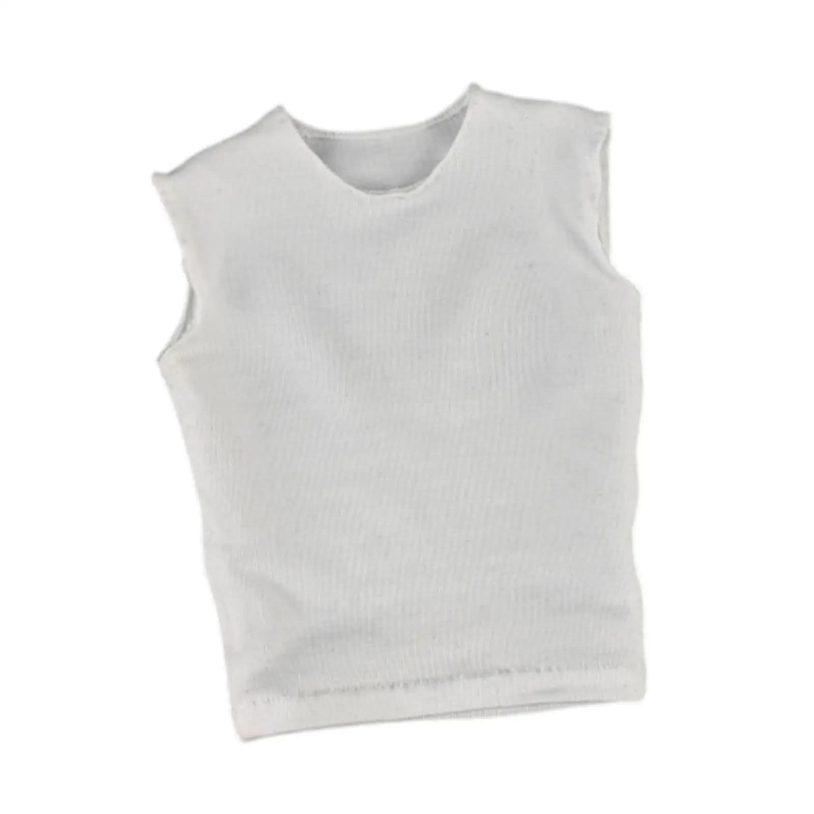 Completi 1/6: T-shirt a maniche corte comoda, gilet senza maniche, mini per bambole da 12 pollici, accessori per vestire, modelli di corpo per action figure