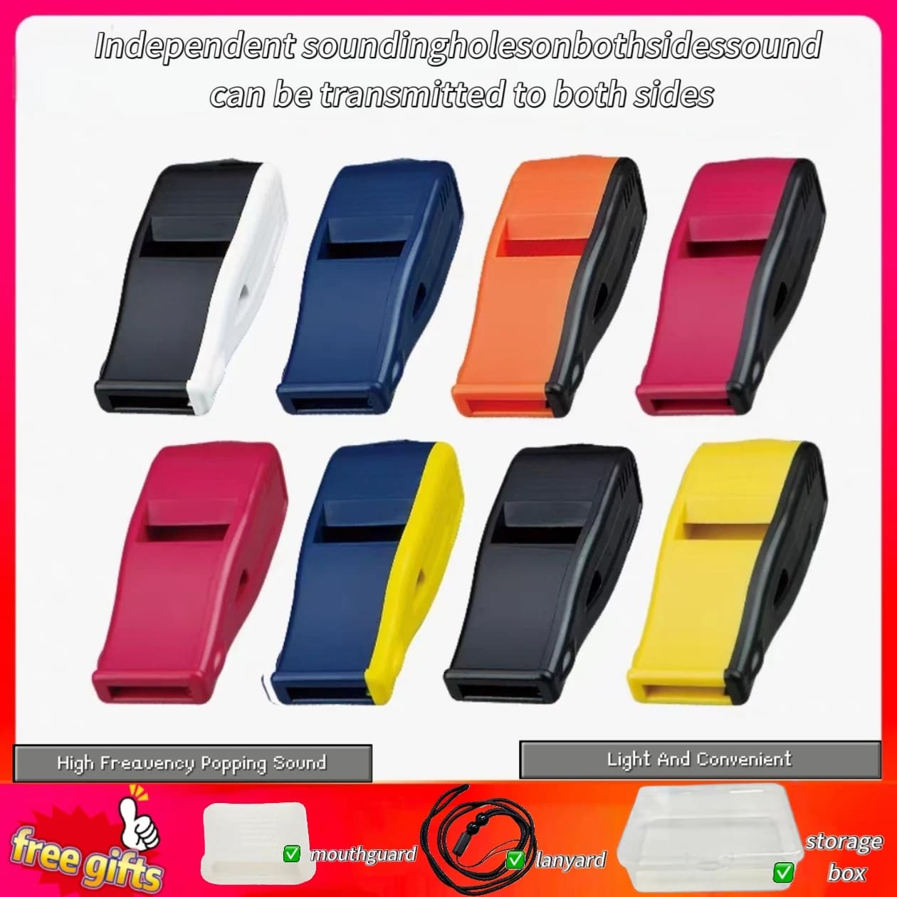 Professional Volleyball/Basket/Calcio Arbitration Fischietto, Design with Independent Holes, High Quality Marking Tools for Parts