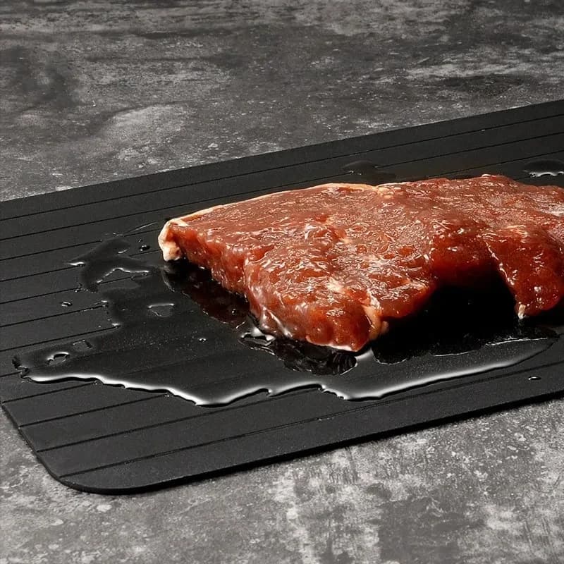 Aluminum Alloy Food Quick Thawing Plate, Household Steak And Seafood Quick Thawing Plate, Kitchen Groove Thawing Plate