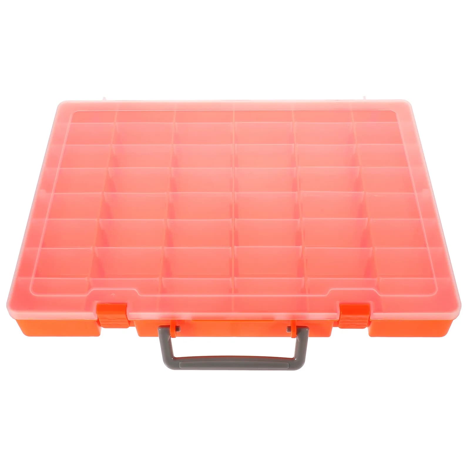 Scatola portaoggetti in plastica con 48 scomparti, trasparente, organizer portatile con divisori per chiavette USB, schede, perline, accessori da pesca