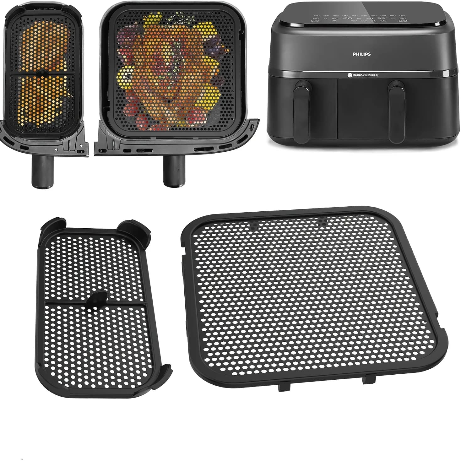 2 Pieces New Protector-Sprinkles for Philips-N350 Air Fryer, Anti-School Cover, Network Protective Screen, Philips Air Fryer Accessories, Home Tools