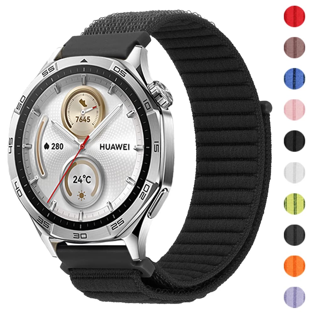 20mm 22mm smart watch strap for HUAWEI WATCH GT4 GT5 Pro nylon watch 3/4Pro GT 2 3 SE 46/42mm Ultimate Runner Band